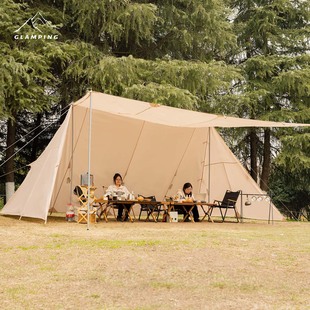 Oversized Tower A canopy tent outdoor camping shelter dome tent black coating sunscreen living room canopy black