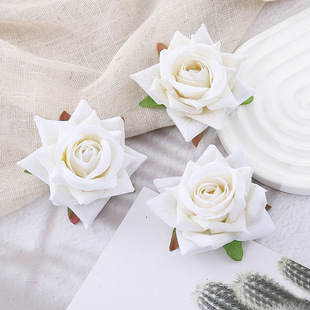 DIY simulation 7cm flannel rose fabric artificial flower shooting props wedding decoration corsage fake flower accessories