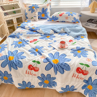 Antarctic Summer Quilt Double Air-conditioning Quilt Washed Cotton Quilt Student Single Summer Dormitory Spring and Autumn Quilt Thin Summer Quilt