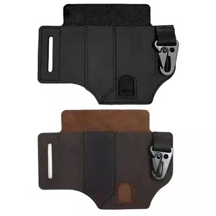 Outdoor Retro EDC Tactical Tool Holster Flashlight Knife Set Tool Storage Waist Bag