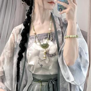 Han Yu Kui Original [Qinghe] Song Hanfu Girl Chonggan Temple
