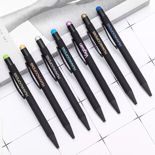 Factory wholesale capacitance pen metal ballpoint pen printing stylus pen press advertising pen laser laser LOGO