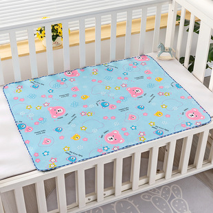 Crystal velvet newborn baby elderly children menstruation double-sided adult washable breathable diaper pad waterproof pad large aunt