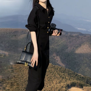 【Yqgfs】Trendy Light Luxury High-End Elegant Fashion Waist-Slimming Dress 2024 Spring New Arrival