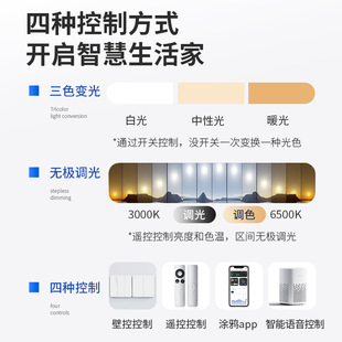 Crystal living room lamp simple modern atmosphere 2023 new bedroom main lamp large lamp super bright led ceiling lamp