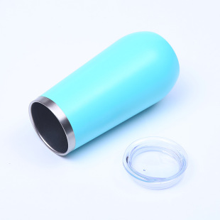Cross-border exclusive for 6oz eggshell cup stainless steel double-layer vacuum thermos cup creative U-shaped belly red wine cup wholesale