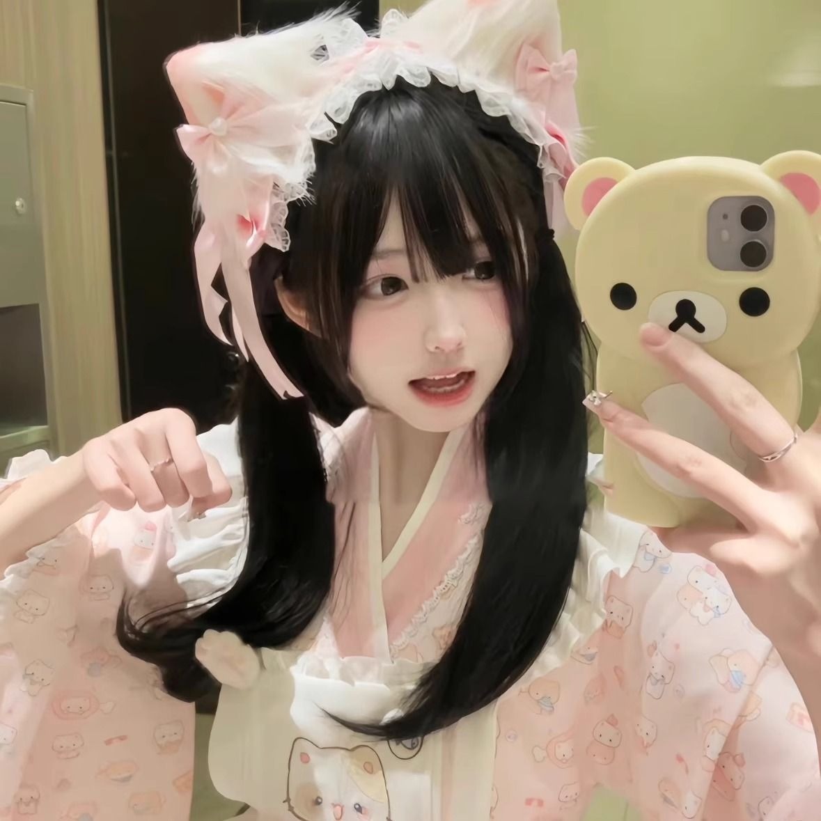 Sweet Girl Lolita Accessories Hairpin Lace Elegant Versatile Ribbon Bow Handmade Dress Headwear DIY