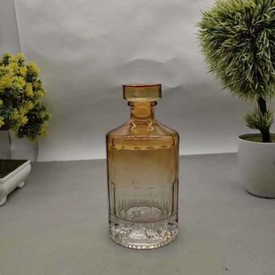 Discount Roasted Flower Spray Glass Wine Bottle Sauce-Flavored Wine Bottle 0.5kg Pack Wine Bottle White Wine Bottle Empty Wine Bottle 500ml Cylinder