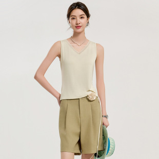 Youkesi 2025 Summer Slimming Look Breast-Covering Women's Lace Camisole Women's Inner Wear Women's Sleeveless Top