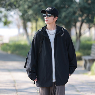 Ice Silk Clothing for Men 2024 New Spring Korean Style Trendyy Anti-Uv Jacket Loose Youth Clothing