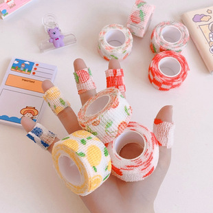 Cartoon Finger Protection Bandage Student Writing Anti-wear Hand Table and Chair Self-adhesive Elastic Bandage Winding Self-adhesive Elastic Bandage Roll