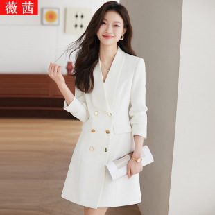 Suit female 2024 business wear casual suit jacket host formal wear beauty salon overalls dress