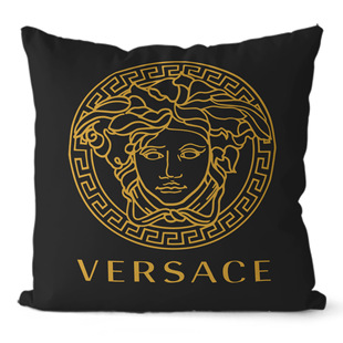 European and American fashion sports brand logo pillow case simple letter pattern living room sofa decoration waist pillow cushion