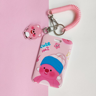Loopy Ruby Little Beaver Student Slide Card Set Meal Card Bus Card Identity Document Protection Set Access Card Female