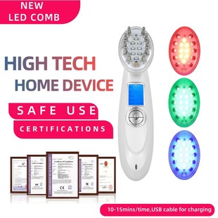 Light irradiation hair care electric red laser comb export wholesale head scalp care instrument multi-function light emitter