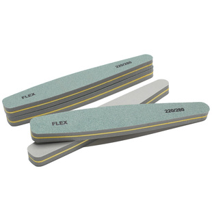 Nail art sponge rubbing strip does not drop sand 220280 green gray racket shaped sponge throwing nail art double-sided polishing nail file