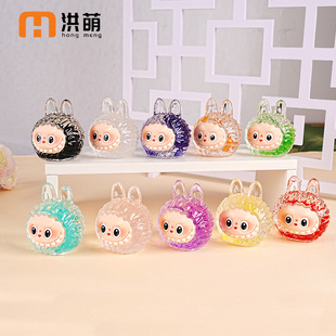 Factory direct creative tide play quicksand luminous exquisite ornaments resin decoration cute ornaments wholesale net red rabbit head