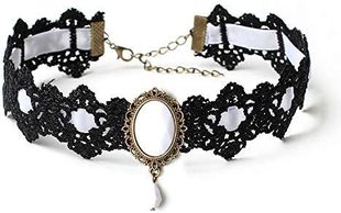 Handmade wedding lace accessories clavicle chain foreign trade supply European and American hot-selling gem color lace necklace