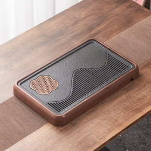 Practical melamine tea tray household living room small tea table office imitation utronite dry brewing table tea set tea tray