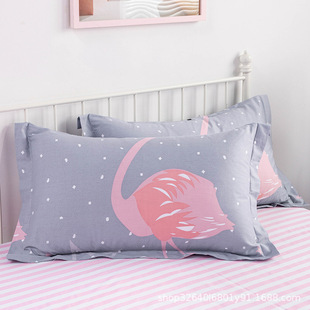 2025 new cotton 100 pillowcase cotton pillowcase a pair of household 48*74cm single pillow cover