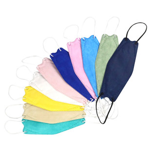 KN95 mask wholesale willow leaf-shaped high-looking female Korean fish-shaped dustproof disposable folding 3d three-dimensional adult protection