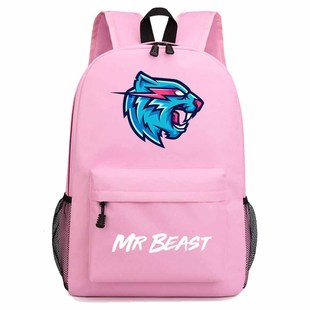 Рюкзак Mr Beast Lightning Cat с креативным рисунком Наружная дорожная сумка Студенческая школьная сумка