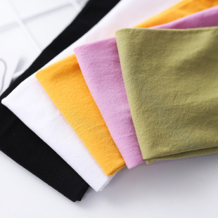 Summer thin velvet women's calf socks solid color knee-length half-high women's stockings ins style long women's socks