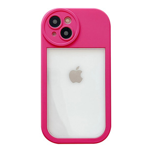 Applicable to Apple series iphone15plus cross-border internet celebrity phone case 14 silicone TPU fine hole protective case