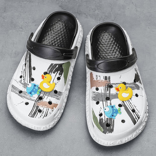 Hole Shoes Children's Summer New Cute Cartoon Thickened Non-slip Wear-resistant Comfortable Breathable Home Zhongda Children's Sandals