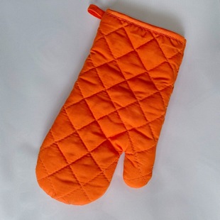 [Solid color] factory thickened microwave oven gloves baking oven special heat insulation anti-scald cotton gloves cross-border wholesale