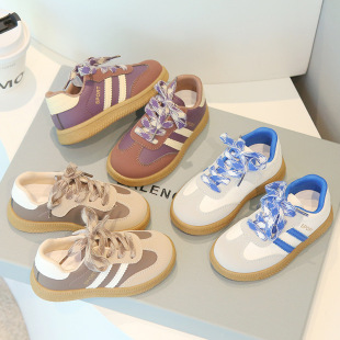 Children's German Training Shoes 2024 Autumn Boys sneaker Casual Board Shoes Girls White Shoes Soft Bottom Baby Forrest Gump Shoes