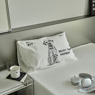 Simple Single Cotton Cotton Pillowcase Pair with Pillow Core Inner Pillow Sleeve Scalp Single 48x 74cm Pillowcase