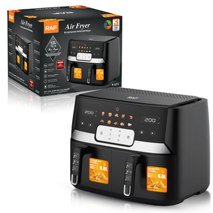 RAF European gauge cross-border double bile air fryer double warehouse large capacity multi-function double pot double basket intelligent touch screen oil-free