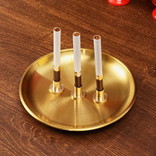 Brass Cigarette Inserter Cigarette Insertion Base Vest Supplies Household Cigarette Insertion Fragrant Holder Vest