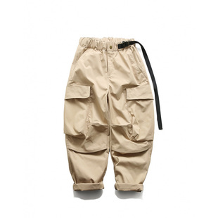 Trendy Brand Multi-Pocket Overalls Men's Loose Casual Pants CityBoy Outdoor Functional Bread Pants Men
