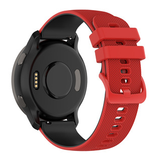 For Jiaming 955/vivoactive5 silicone strap Samsung watch6 two-color small check venu3 strap