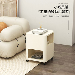 Nordic Style Movable Bedroom Bedside Table Storage Cabinet Simple Modern Creative Side Table Small Light Luxury Storage Cabinet