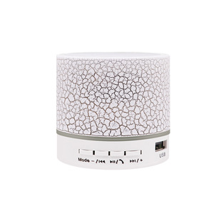 New mini crack bluetooth stereo portable card subwoofer stereo led luminous wireless speaker gift