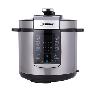 DESSINI 6L Multiplayer Pressure Cooker Multifunctional Menu Household Electric Rice Cooker with Stainless Steel Non-stick Cooker