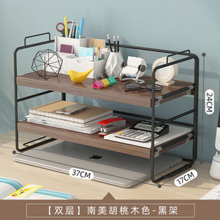 Simple Bookshelf Storage Rack Office Desktop Storage Rack Table Multi-Layer Iron Internet Celebratory Desk Finishing Small Shelf