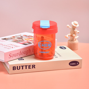 New Mini Ton Cup Children's Student Plastic Cup Portable Suction Cup Cute High-value Gift Big Belly Water Cup