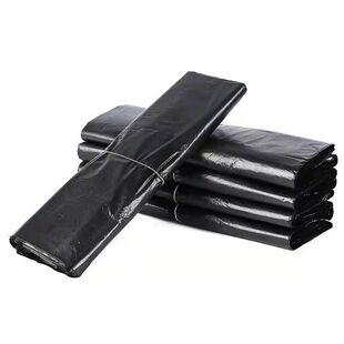[Garbage Bag Household] Мешок для мусора Увеличенный утолщенный черный пластиковый пакет Одноразовая сумка для гостиниц