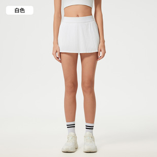 High Waist Sports Skirt Women's Outdoor Fitness Tennis Skirt with Lining Anti-light Yoga Skirt Pleated Skirt D25008