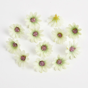 Artificial flower head small daisy small fresh diy handmade headdress hat decoration material cross-border new floret