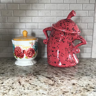 Canister with Attitude Attitude Fork Waist Jar Fashionable Jar Cute with Dense