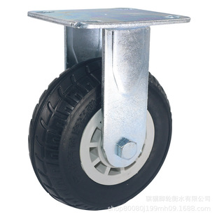 Casters 6-inch universal wheels heavy-duty solid rubber wheels 458-inch trolley trailer steering silent wheels with brakes