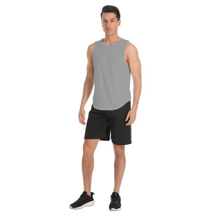 Summer New Quick-drying Vest Men's Running Training Fitness Leisure Breathable Sports Loose Sleeveless Vest Solid Color