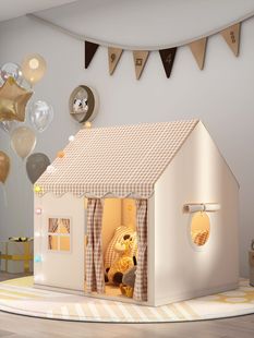 Children's Tent Indoor Girls Boys Castle Small House Dollhouse Princess Dream Bed Game Secret Base