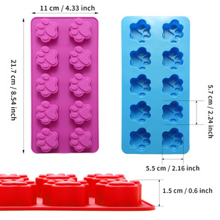 Puppy dog claw cake mold pet food grade dessert pudding candy chocolate mold baking biscuit grinding tool