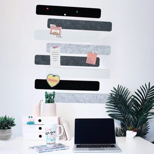Felt needle board strip self-adhesive bulletin board billboard self-adhesive felt strip office classroom wall decoration cross-border